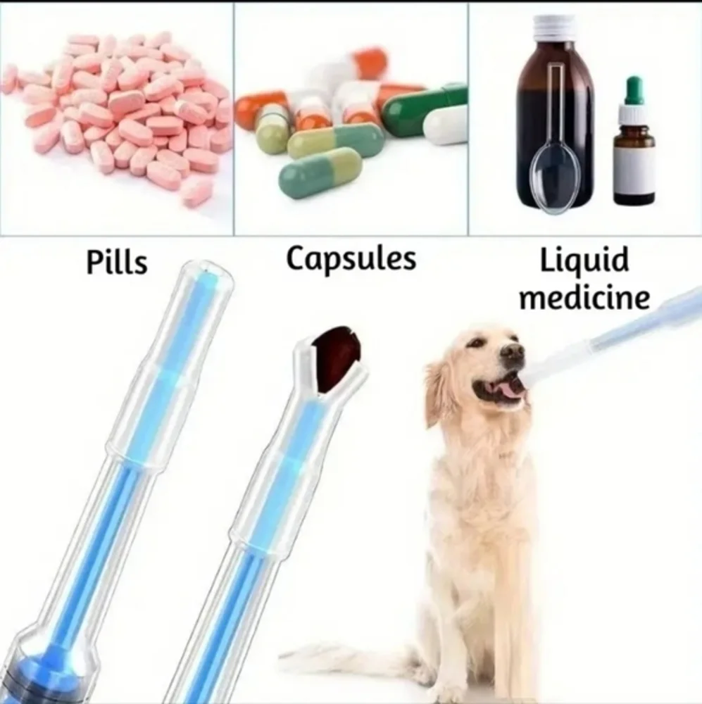 Animal Feeding Kit/Pill‎ Shooter For Animal's Medication Blue NWT